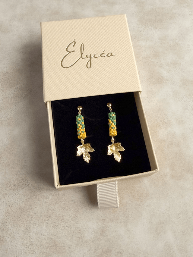 Voltige - Boucles d'oreilles tissées main