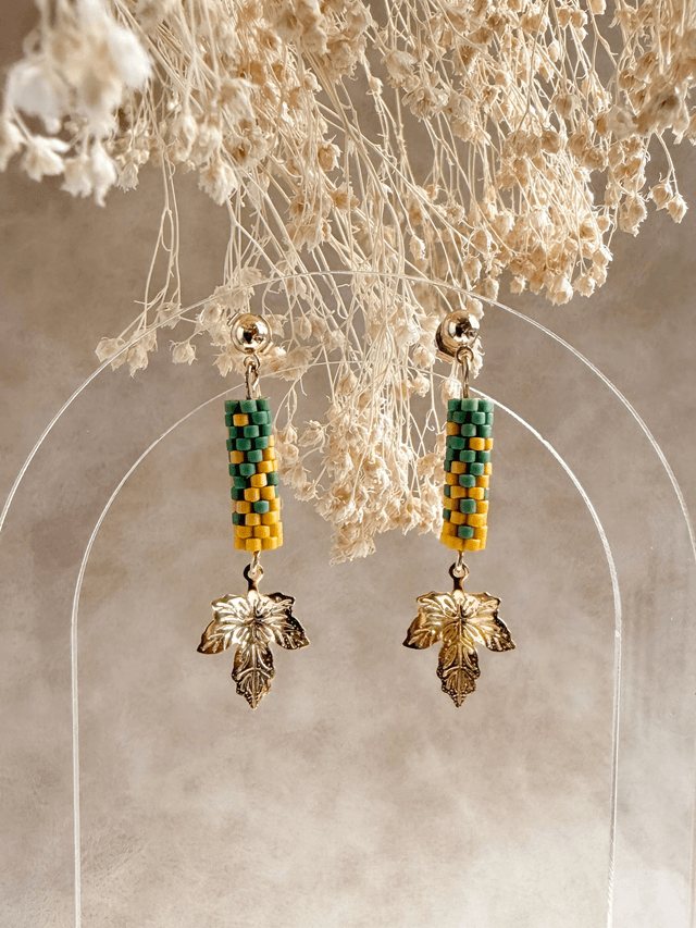 Voltige - Boucles d'oreilles tissées main